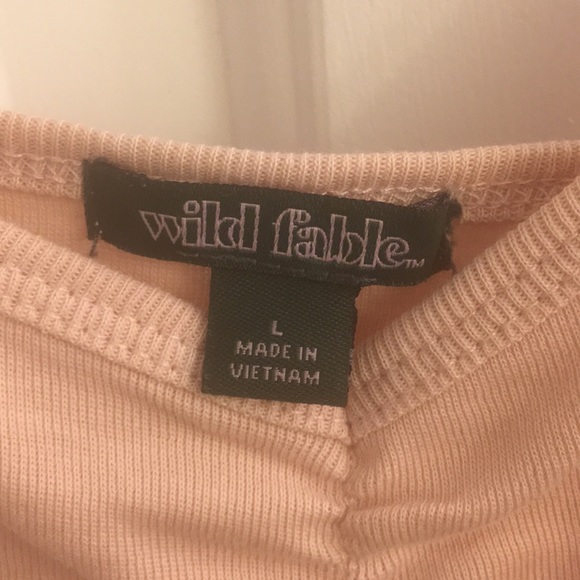 wild fable blush pink crop top size L - Picture 3 of 6